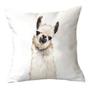 Axyaa Alpaca and Cactus Pattern Pillowcase for Home Sofa Decoration