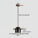 Axyaa LED Pendant Light Wood Wabi Sabi Hanging Lamp Yellow Travertine Luminaire