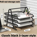 Axyaa Multi-layer Metal Mesh File Tray, Drawer-style Document Holder for Office Desk