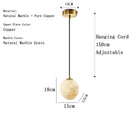 Axyaa Natural Marble Bedroom Chandelier - Designer Spanish Lighting for Restaurant, Hotel & Home