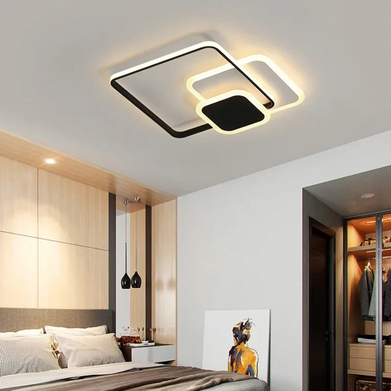 Axya Modern LED Ceiling Light: Stylish Fixture for Home Decor in Bedroom, Living Room, Dining Room