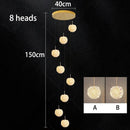 Axyaa Crystal Chandelier Stair Pendant Lighting Modern Home Décor Living Room Lights