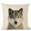 Axyaa Cute Animal Parrot & Deer Linen Pillowcase for Bedroom & Living Room