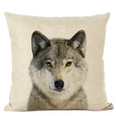 Axyaa Cute Animal Parrot & Deer Linen Pillowcase for Bedroom & Living Room