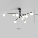 Axyaa Modern LED Ceiling Chandelier for Bedroom and Dining Room