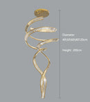 Axyaa Crystal Chandelier: Luxury Living Room Dining Pendant Light