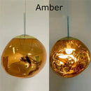 Axyaa Nordic Glass Lava LED Ceiling Pendant: Modern Indoor Living Room Kitchen Home Decor