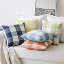 Axyaa Big Plaid Cushion Covers 45x45cm - Cozy Nordic Home Decor for Living Room