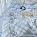 Axyaa Korean Princess Lattice Double Layer Lace Bedding