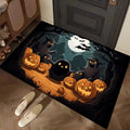 Axyaa Halloween Night Floor Mat - Horror Pumpkin Ghost Design