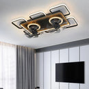 Nordic Ceiling Fan with LED Light Remote Control for Smart Living Room by Axyaa