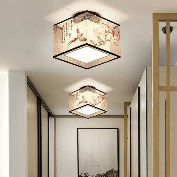 Axyaa Chinese Style Ceiling Lamp for Corridors and Entrance Areas