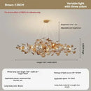 Axyaa Nordic Ginkgo Leaf Crystal Chandelier for Modern Artistic Spaces