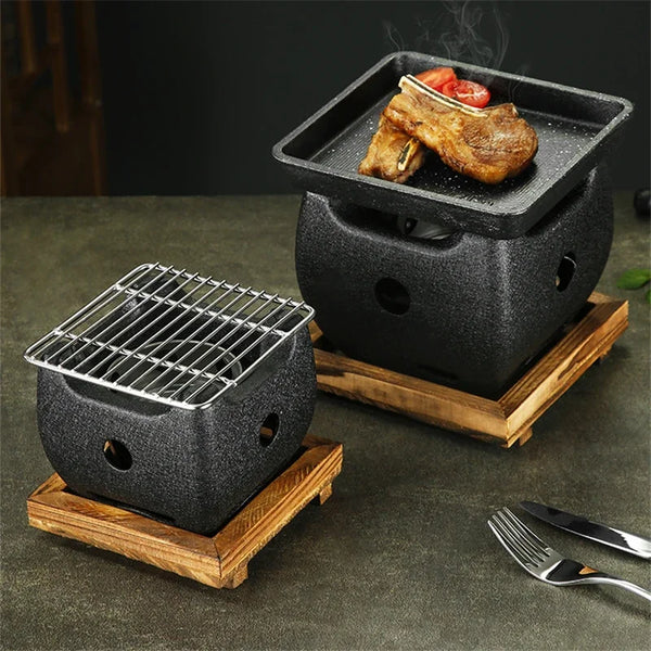 Axya Indoor Smokeless Grill & Charcoal BBQ Stove for Kebabs, Grilling, and Roasting