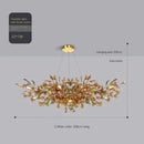 Axyaa Modern Glass Branch Chandelier for Luxury Home Decor