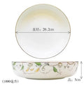 Axyaa Steamed Egg Bowls Set of 2, Microwave Safe Deep Plate Salad Bowls