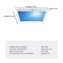 Axyaa Blue Sky Light Ceiling Lamp for Bathroom Indoor Decor, Kids Room, Kitchen - Natural Lighting Surface Chandelier