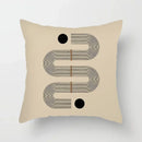 Axyaa Abstract Pattern Cushion Cover - 45*45cm Polyester Pillowcase