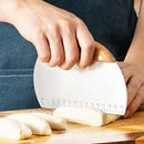 Axyaa Stainless Steel Dough Scraper with Scale - Baking & Cooking Tool