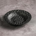 Axyaa Stoneware Plate Set for Molecular Cuisine in Stone Pattern - Restaurant Quality