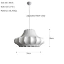 Axyaa Nordic Silk Chandelier LED Pendant Lights for Home Decor