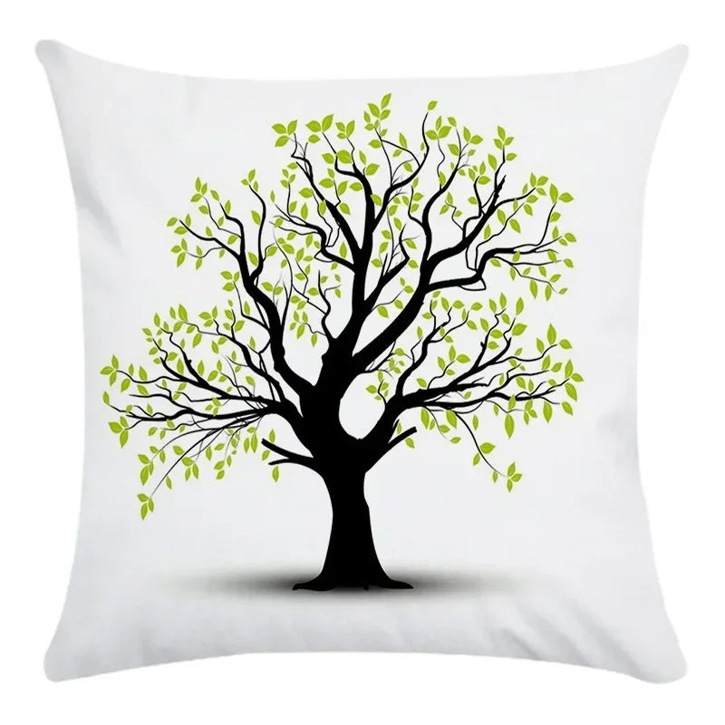 Axyaa Tree Pattern Office Chair Cushion Cover