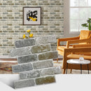 Axyaa 3D Faux Brick Tile Stickers, Matte Finish, Water & Mold Resistant, 30x30cm