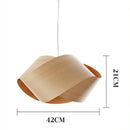 Axyaa Japanese Style Wooden Pendant Light for Living Room, Bedroom, Dining Table