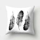 Axyaa Feather Dreamcatcher Print Cushion Cover for Elegant Sofa Decoration