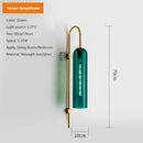 Axyaa Blue Glass Tube LED Wall Lamp for Bedroom & Living Room