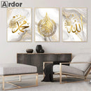 Axyaa Ayatul Kursi Arabic Calligraphy Canvas Print - Islamic Wall Art Decor