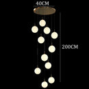 Axyaa Modern Duplex Staircase Pendant Light - Villa Magic Bean Style
