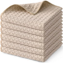 Axyaa Microfiber Dishcloth Set of 6 for Home Cleaning and Polishing