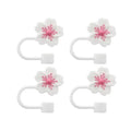 Silicone Straw Topper Caps for Stanley 10mm Tips by Axyaa - 4 Pack