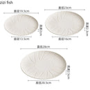 Axyaa Ceramic Steak Plate Pasta Salad Dessert Plate Shallow Restaurant Tableware