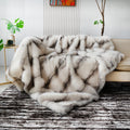 Axyaa Luxury Faux Fox Fur Blanket - Super Soft Winter Warmth