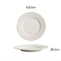 Axyaa White Ceramic Plate Set - Elegant Dinnerware for Every Meal