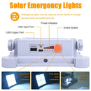 Axyaa Solar Floodlight - Portable LED Spotlight with 200W Power & Emergency Lighting