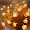 Axyaa LED Rose Fairy Lights for Romantic Bedroom Decor