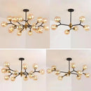 Axyaa Glass Magic Bean Chandelier LED Pendant Lights