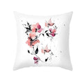 Axyaa Fresh Ink Flower Print Pillowcase: Perfect for Office, Living Room, Car Decor