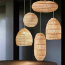 Axyaa Bamboo Wabi Sabi Pendant Light Elegance for Tea Room, Bedroom, Hotpot Restaurant