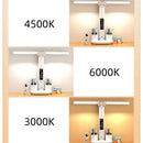 Axyaa LED Desk Lamp: Dimmable 2 Heads, 180° Rotate, Foldable, Eye Protection