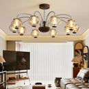 Axyaa Vintage Style LED Chandelier for Living Room, Bedroom, and Study Room