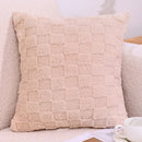 Axyaa Waffle Fabric Plush Pillowcase for Home Decor and Comfort