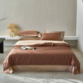 Axyaa Queen Duvet Cover Set - Lyocell/Cotton Mix, Natural Plant Fibers