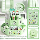 Axyaa Rotating Storage Box: Large Capacity Desktop Organizer for Stationery and Cosmetics