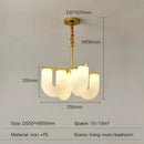 Axyaa Rotational Molding LED Pendant Chandelier - Nordic Luxury Home Decor Lamp