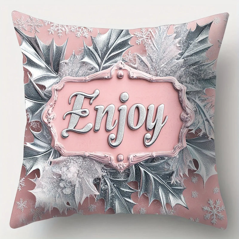 Cute Snowman Santa Claus Pillowcase by Axyaa - Home Decoration