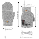 Axyaa Electric Heated Skiing Gloves Rechargeable USB Winter Hand Warmers